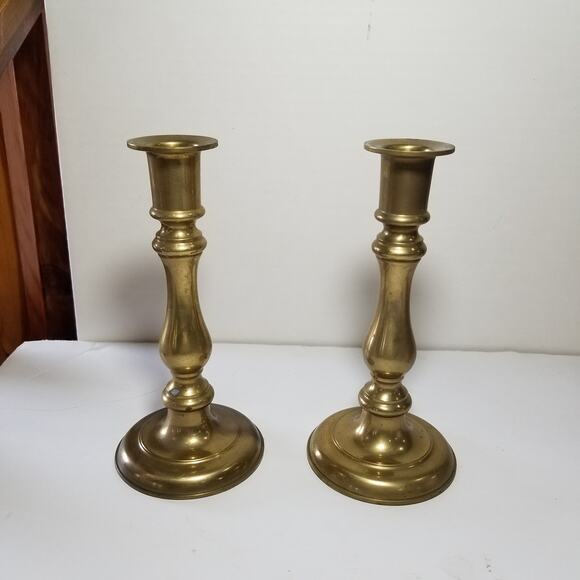Two vintage brass candle sticks 7 1/4"   (1.1456) - Picture 8 of 10